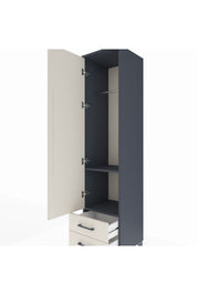 Hyperion Dolap 2 Raflı 2 Çekmeceli Tek Askılı 44x44x195 - S58M102V4B