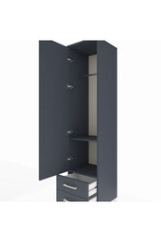 Hyperion Dolap 2 Raflı 2 Çekmeceli Tek Askılı 44x44x195 - S58M102V5B