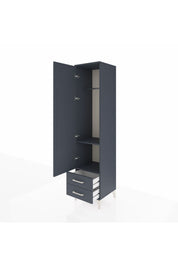 Hyperion Dolap 2 Raflı 2 Çekmeceli Tek Askılı 44x44x195 - S58M102V5B
