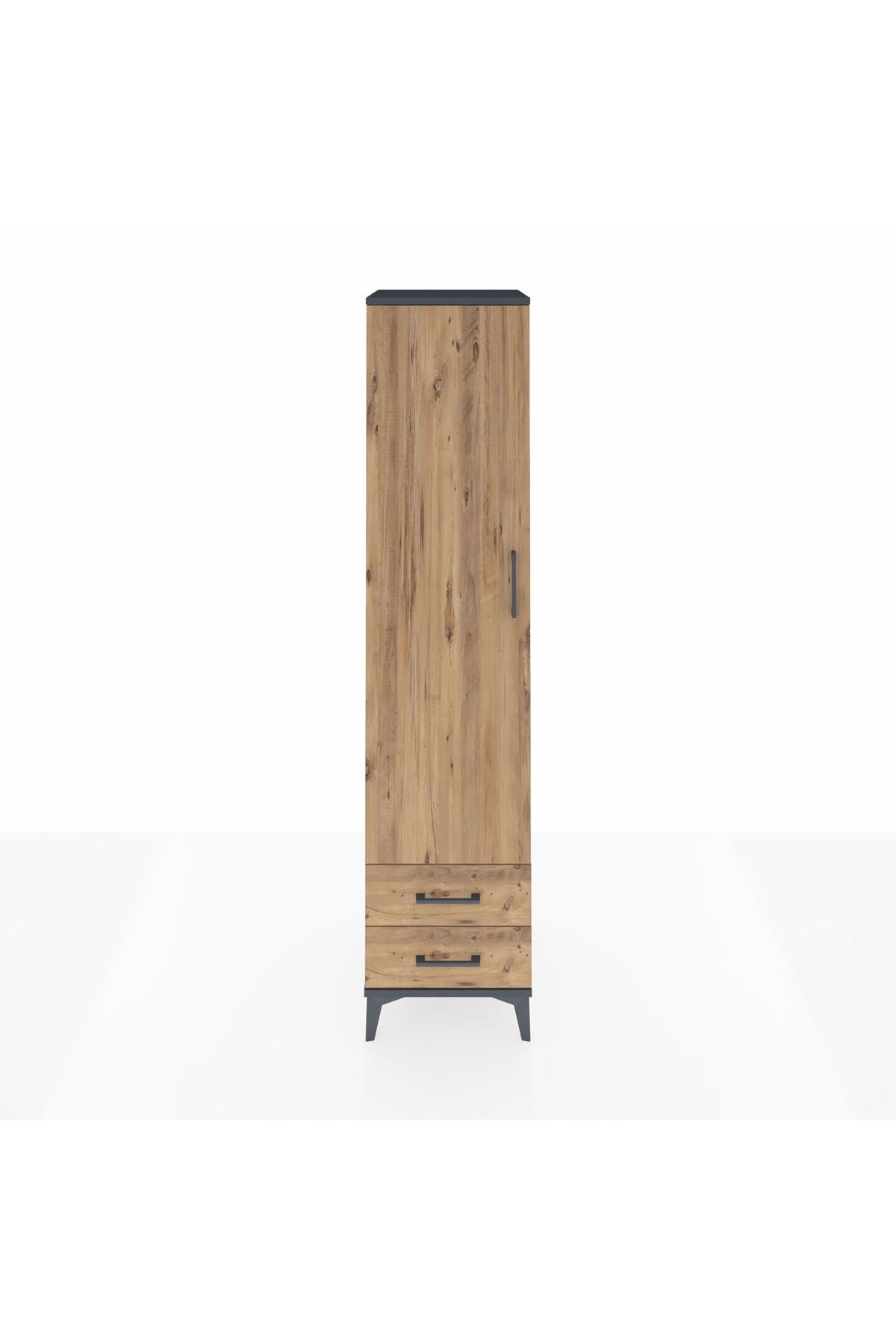 Hyperion Dolap 2 Raflı 2 Çekmeceli Tek Askılı 44x44x195 - S58M102V6B