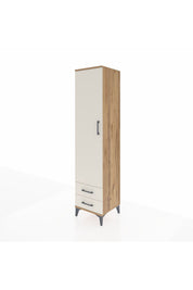 Hyperion Dolap 2 Raflı 2 Çekmeceli Tek Askılı 44x44x195 - S58M102V7B