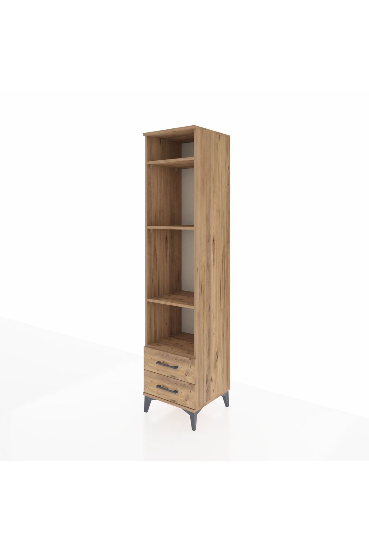 Hyperion Dolap 4 Raflı 2 Çekmeceli 44x44x195 - S58M103V9B