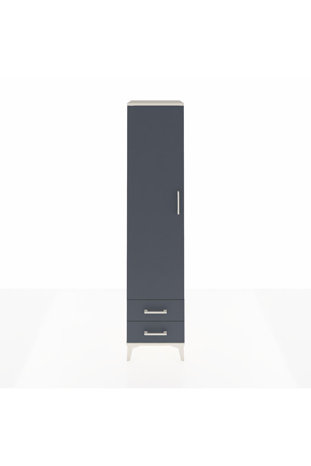 Hyperion Dolap 5 Raflı 2 Çekmeceli Tek Kapaklı 44x44x195 - S58M104V2B