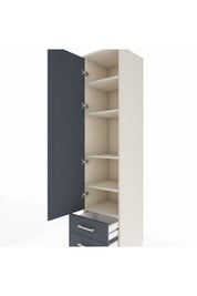 Hyperion Dolap 5 Raflı 2 Çekmeceli Tek Kapaklı 44x44x195 - S58M104V2B
