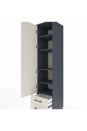 Hyperion Dolap 5 Raflı 2 Çekmeceli Tek Kapaklı 44x44x195 - S58M104V4B