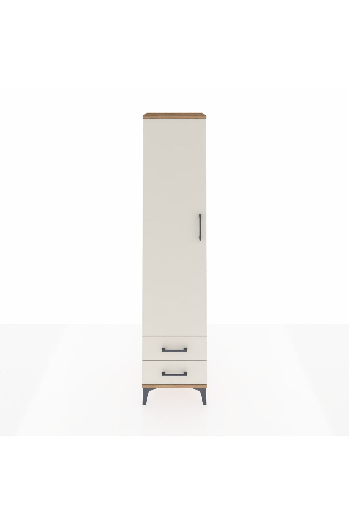 Hyperion Dolap 5 Raflı 2 Çekmeceli Tek Kapaklı 44x44x195 - S58M104V7B