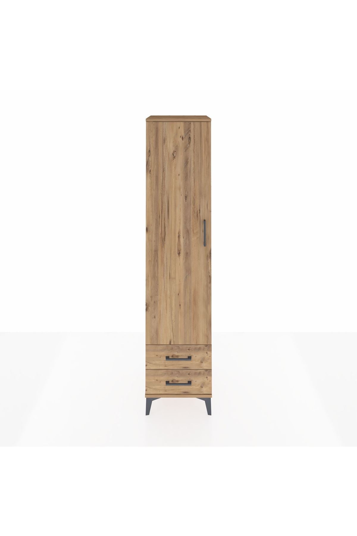 Hyperion Dolap 5 Raflı 2 Çekmeceli Tek Kapaklı 44x44x195 - S58M104V9B