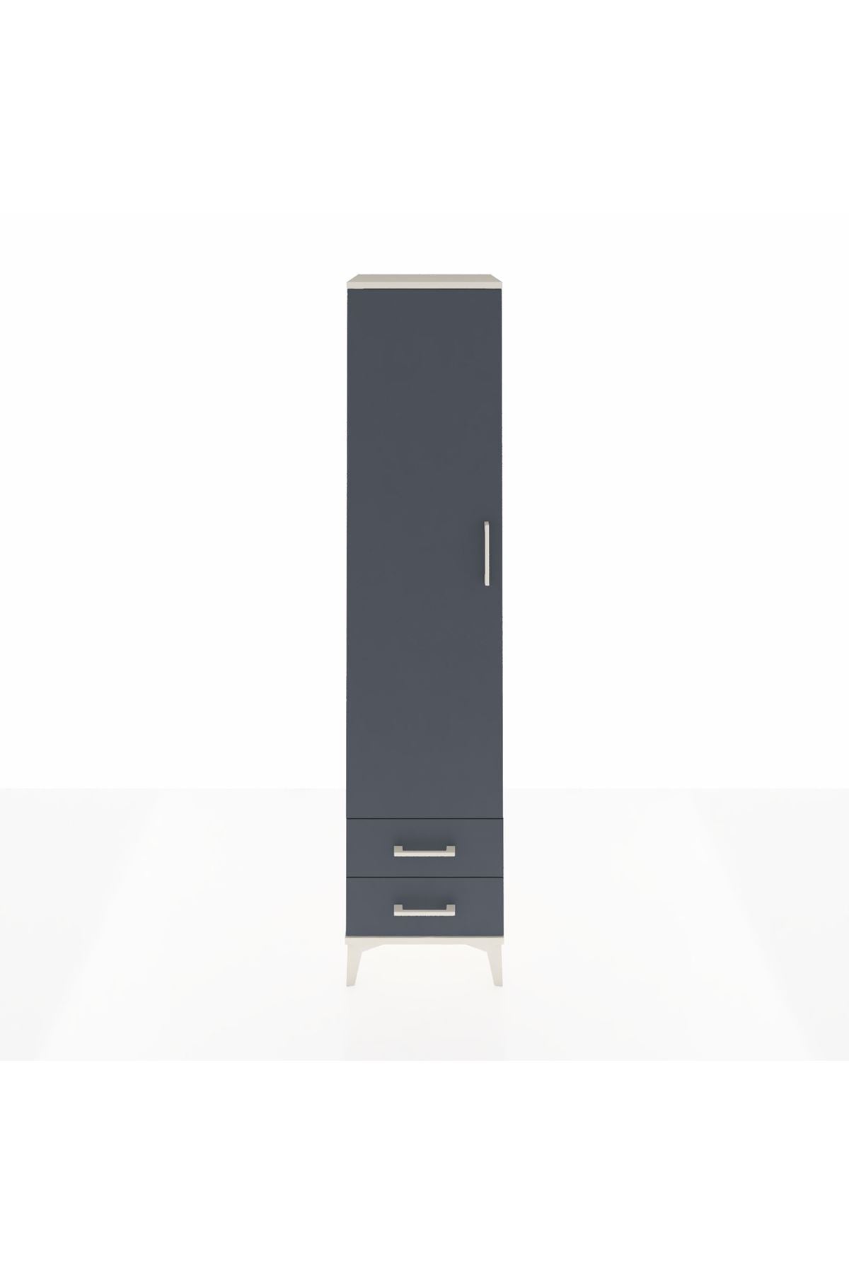 Hyperion Dolap 3 Raflı 2 Çekmeceli Tek Askılı 44x44x195 - S58M105V2B