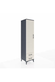 Hyperion Dolap 3 Raflı 2 Çekmeceli Tek Askılı 44x44x195 - S58M105V4B