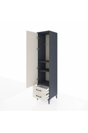 Hyperion Dolap 3 Raflı 2 Çekmeceli Tek Askılı 44x44x195 - S58M105V4B