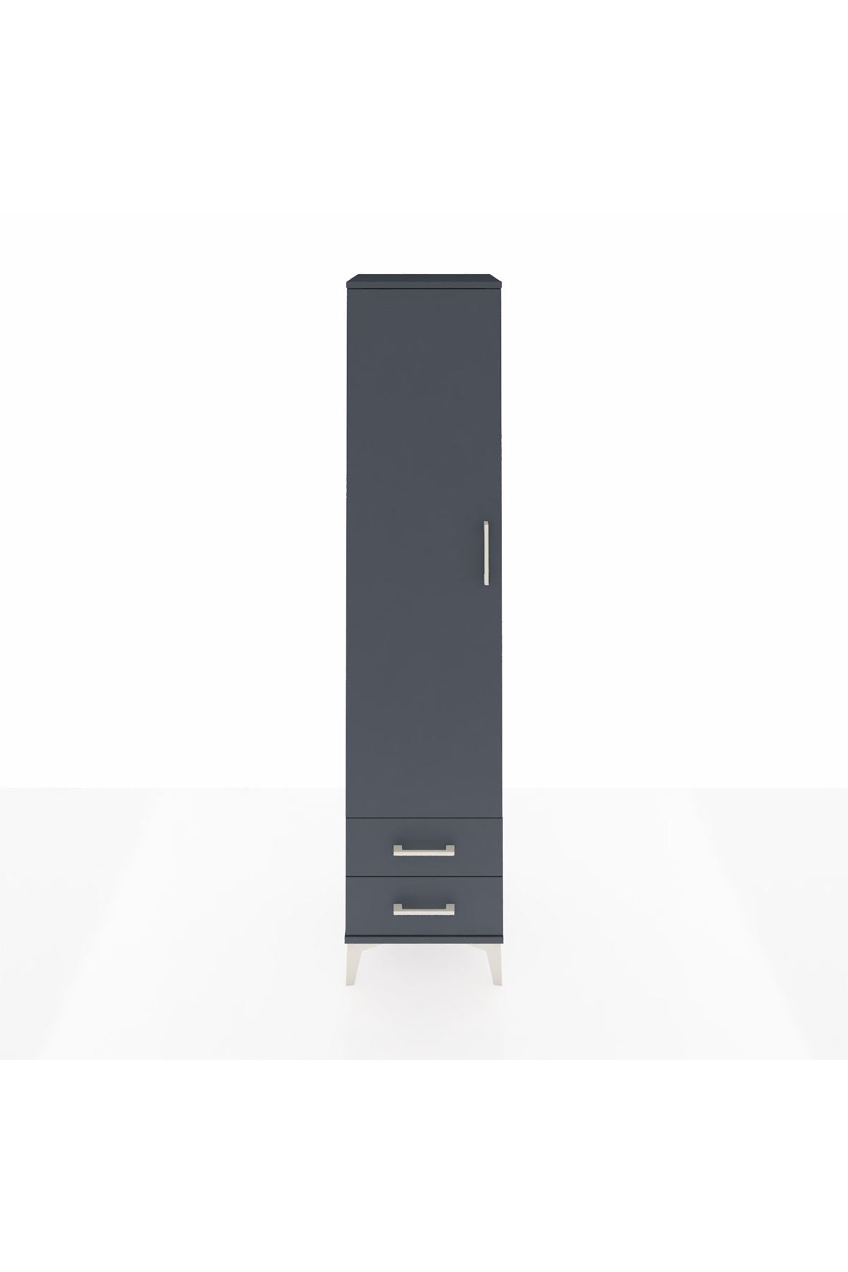 Hyperion Dolap 3 Raflı 2 Çekmeceli Tek Askılı 44x44x195 - S58M105V5B