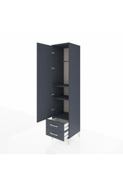 Hyperion Dolap 3 Raflı 2 Çekmeceli Tek Askılı 44x44x195 - S58M105V5B