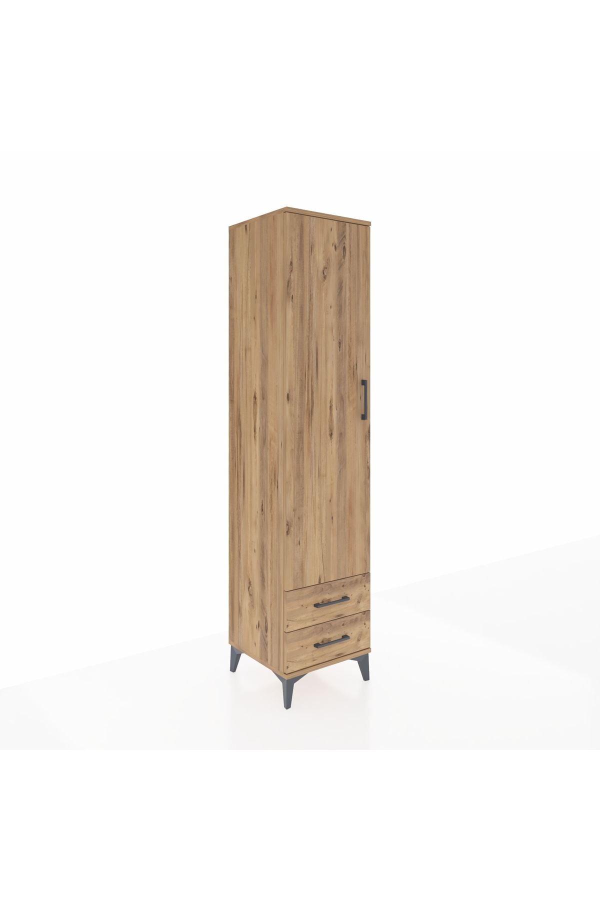 Hyperion Dolap 3 Raflı 2 Çekmeceli Tek Askılı 44x44x195 - S58M105V9B