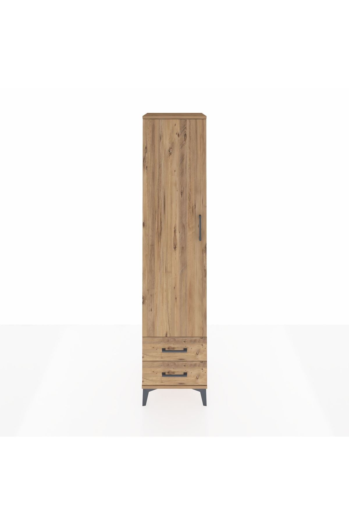 Hyperion Dolap 3 Raflı 2 Çekmeceli Tek Askılı 44x44x195 - S58M105V9B