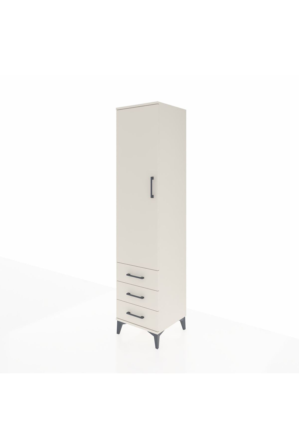 Hyperion Dolap 2 Raflı 3 Çekmeceli Tek Askılı 44x44x195 - S58M106V1B