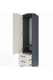 Hyperion Dolap 2 Raflı 3 Çekmeceli Tek Askılı 44x44x195 - S58M106V4B