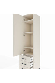 Hyperion Dolap 4 Raflı 3 Çekmeceli Tek Kapaklı 44x44x195 - S58M107V1B