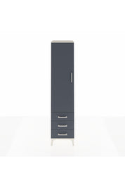 Hyperion Dolap 4 Raflı 3 Çekmeceli Tek Kapaklı 44x44x195 - S58M107V2B
