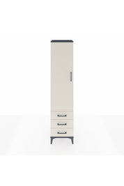 Hyperion Dolap 4 Raflı 3 Çekmeceli Tek Kapaklı 44x44x195 - S58M107V4B