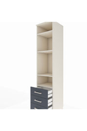 Hyperion Dolap 4 Raflı 3 Çekmeceli 44x44x195 - S58M108V2B