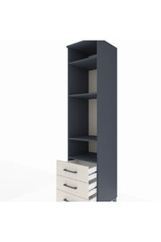 Hyperion Dolap 4 Raflı 3 Çekmeceli 44x44x195 - S58M108V4B