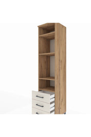 Hyperion Dolap 4 Raflı 3 Çekmeceli 44x44x195 - S58M108V7B