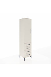 Hyperion Dolap Tek Raflı 4 Çekmeceli Tek Askılı 44x44x195 - S58M109V1B