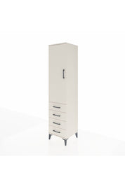 Hyperion Dolap Tek Raflı 4 Çekmeceli Tek Askılı 44x44x195 - S58M109V1B