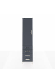 Hyperion Dolap Tek Raflı 4 Çekmeceli Tek Askılı 44x44x195 - S58M109V5B