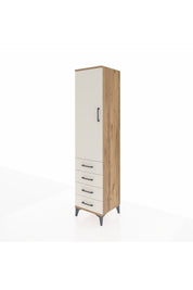 Hyperion Dolap Tek Raflı 4 Çekmeceli Tek Askılı 44x44x195 - S58M109V7B