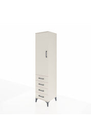 Hyperion Dolap 3 Raflı 4 Çekmeceli Tek Kapaklı 44x44x195 - S58M110V1B