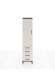 Hyperion Dolap 3 Raflı 4 Çekmeceli Tek Kapaklı 44x44x195 - S58M110V4B