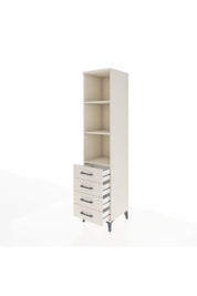 Hyperion Dolap 3 Raflı 4 Çekmeceli 44x44x195 - S58M111V1B