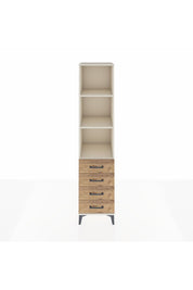 Hyperion Dolap 3 Raflı 4 Çekmeceli 44x44x195 - S58M111V3B