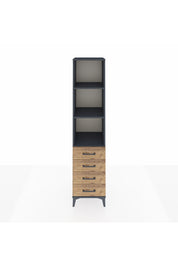 Hyperion Dolap 3 Raflı 4 Çekmeceli 44x44x195 - S58M111V6B