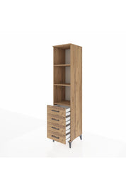 Hyperion Dolap 3 Raflı 4 Çekmeceli 44x44x195 - S58M111V9B