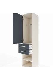 Hyperion Dolap Tek Raflı 2 Çekmeceli Tek Askılı 44x44x195 - S58M112V2B