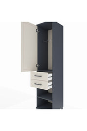 Hyperion Dolap Tek Raflı 2 Çekmeceli Tek Askılı 44x44x195 - S58M112V4B