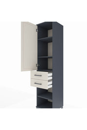 Hyperion Dolap 3 Raflı 2 Çekmeceli Tek Kapaklı 44x44x195 - S58M113V4B