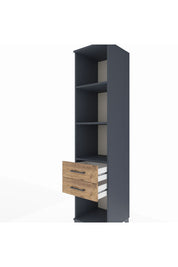 Hyperion Dolap 3 Raflı 2 Çekmeceli 44x44x195 - S58M114V6B