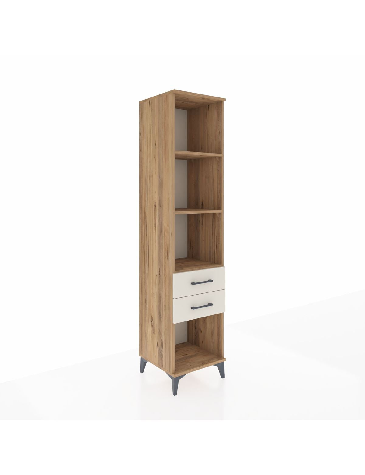 Hyperion Dolap 3 Raflı 2 Çekmeceli 44x44x195 - S58M114V7B