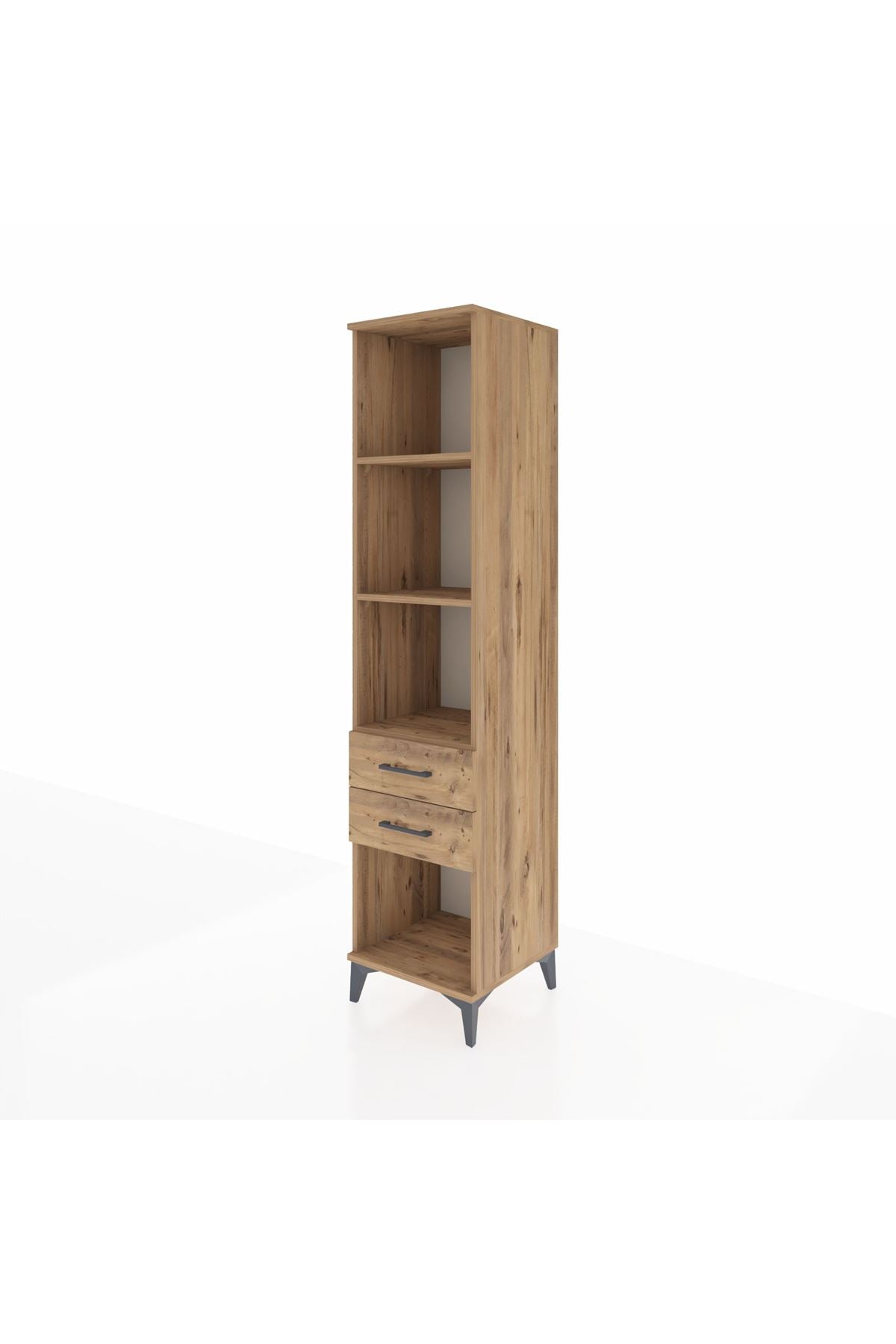 Hyperion Dolap 3 Raflı 2 Çekmeceli 44x44x195 - S58M114V9B