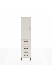 Hyperion Dolap Tek Raflı 5 Çekmeceli Tek Askılı 44x44x195 - S58M115V1B