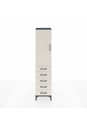 Hyperion Dolap 3 Raflı 5 Çekmeceli Tek Kapaklı 44x44x195 - S58M116V4B