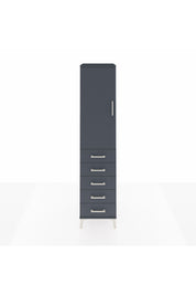 Hyperion Dolap 3 Raflı 5 Çekmeceli Tek Kapaklı 44x44x195 - S58M116V5B