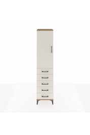 Hyperion Dolap 3 Raflı 5 Çekmeceli Tek Kapaklı 44x44x195 - S58M116V7B