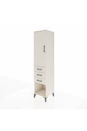 Hyperion Dolap Tek Raflı 3 Çekmeceli Tek Askılı 44x44x195 - S58M118V1B