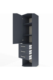 Hyperion Dolap 3 Raflı 3 Çekmeceli Tek Kapaklı 44x44x195 - S58M119V5B