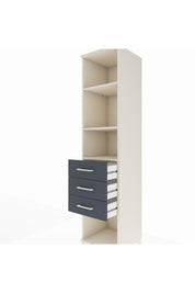 Hyperion Dolap 3 Raflı 3 Çekmeceli 44x44x195 - S58M120V2B