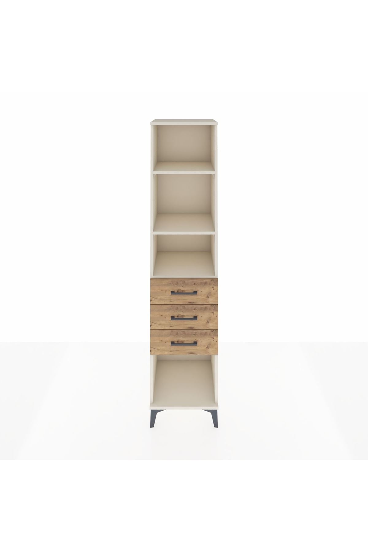 Hyperion Dolap 3 Raflı 3 Çekmeceli 44x44x195 - S58M120V3B